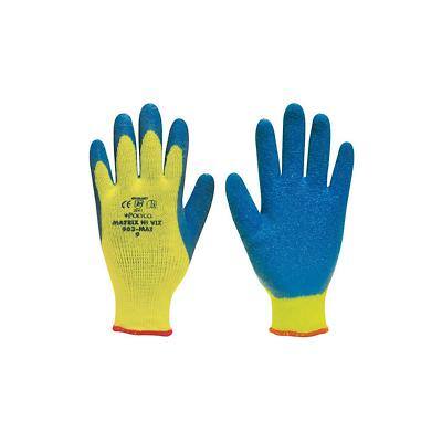 Polyco Gloves Latex Unpowdered Size 9 Yellow, Blue