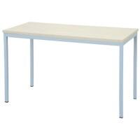 Realspace Rectangular Table Maple MFC (Melamine Faced Chipboard), Steel Silver 1,600 x 800 x 750 mm