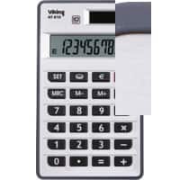 Office Depot Pocket Calculator AT-810 10 Digit Display Dual Power Silver