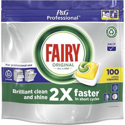 Fairy Dishwasher Tablets All in One Lemon Pack of 100