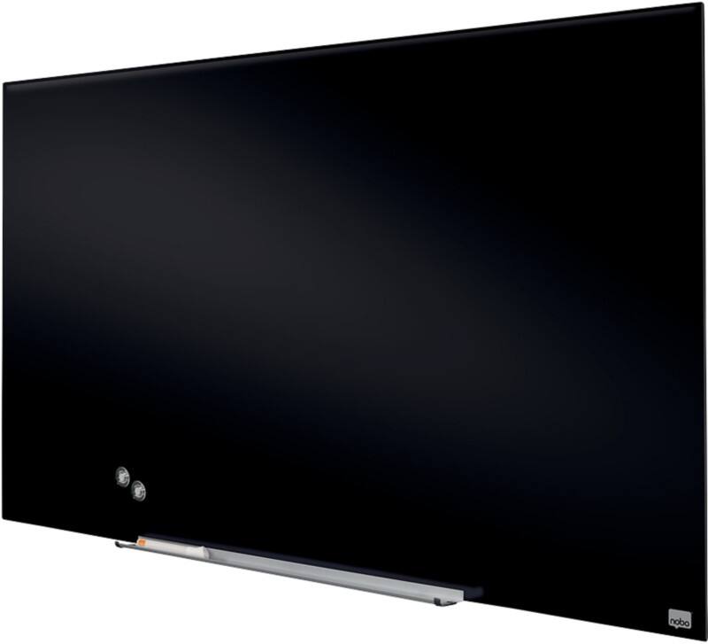 Nobo Impression Glassboard Magnetic Single Sided 126 (W) x 71 (H) cm Black