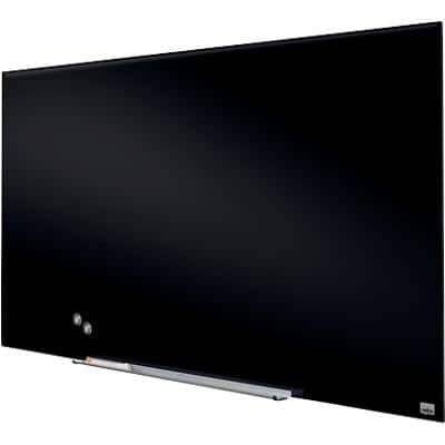 Nobo Impression Pro Wall Mountable Magnetic Whiteboard Glass 126 x 71 cm Black