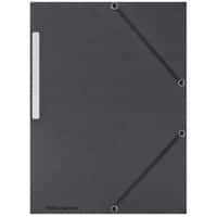 Office Depot 3 Flap Folder A4 Black Cardboard Pack of 10