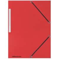 Office Depot 3 Flap Folder A4 Red Cardboard Pack of 10