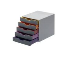 DURABLE Varicolor Desktop Drawers Acrylonitrile Butadiene Styrene Multicolour 5 Drawers 29.2 x 35.6 x 28 cm