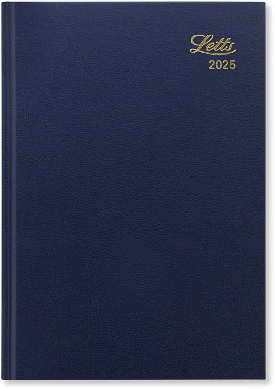 Letts Diary 2025 A5 Week to view Blue 20-T31XBL