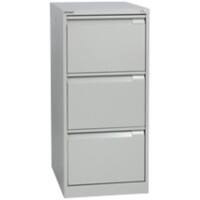 Bisley Steel Filing Cabinet with 3 Lockable Drawers 470 x 620 x 1,016 mm Goose Grey