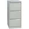 Bisley Steel Filing Cabinet with 3 Lockable Drawers 470 x 620 x 1,016 mm Goose Grey