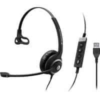 EPOS Impact 200 Series SC 230 MS II Wired Mono Headset Over-the-head With Noise Cancellation USB With Microphone Black