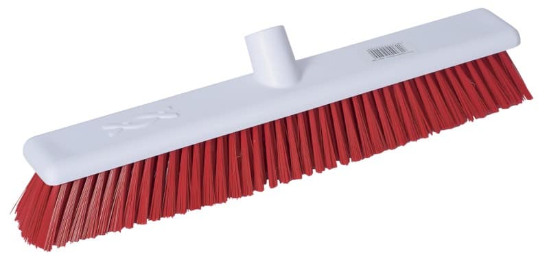 Robert Scott Broom Stiff Head 18" Red, White