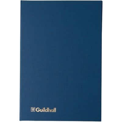 Guildhall Account Book 1053 Ruled 29.8 x 20.3 cm Hardback 160 Sheets Blue