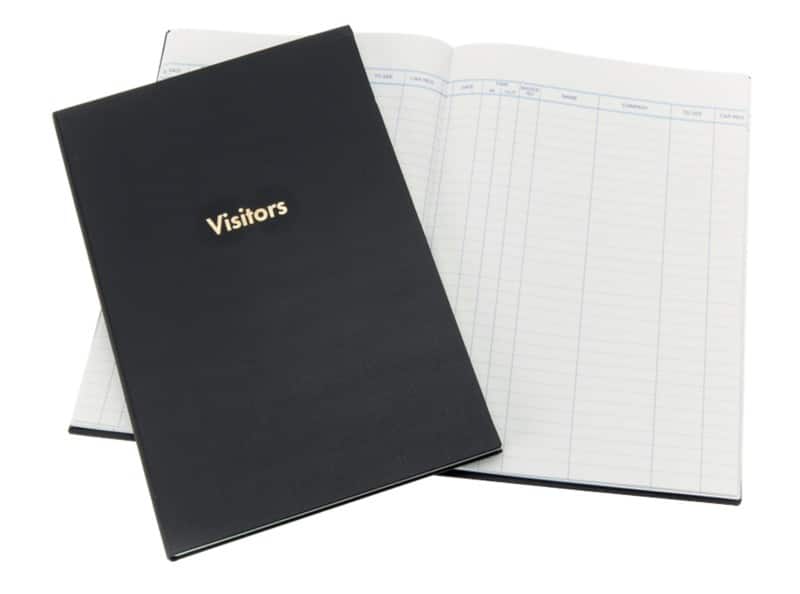 Guildhall Visitors Book 1809 Black Ruled A4 21 x 29.8 cm