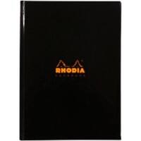 Rhodia Notebook 119231C A5 Ruled Casebound Cardboard Hardback Black 192 Pages 96 Sheets