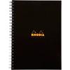 Rhodia A4 Wirebound Black Hardback Business Notebook Ruled 160 Pages
