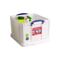 Really Useful Box Plastic Storage Extra Strong 42 Litre White 440 x 520 x 310 mm