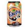 Fanta Zero Soft Drink Can Orange 330ml Pack of 24