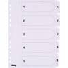 Office Depot Indices A4 White 5 Part Perforated Cardboard 1 to 5