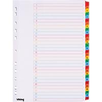 Viking Dividers A4 Assorted 31 Part Perforated Card 1 to 31