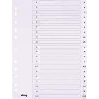 Viking Indices 28232 A4 White 20 Part Perforated Polypropylene A - Z