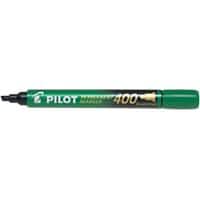 Pilot 400 Permanent Marker Broad Chisel 1.5 mm Green Non Refillable Pack of 12