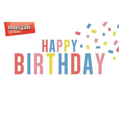 One4all Gift Card Happy Birthday £100