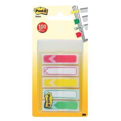 Post-it Index Flags Arrow 11.9 x 43.2 mm Assorted 20 x 5 Pack