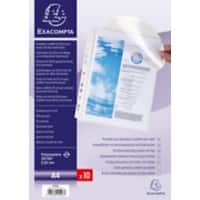 Exacompta Punched Pockets A4 Clear 200 Micron Pack of 10