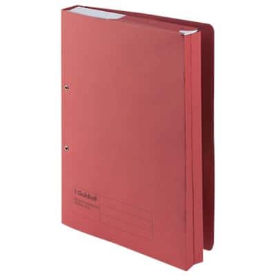 Guildhall Flat Bar File 349-REDZ Foolscap Red Sprint Manilla 25 x 35.5 cm Pack of 25