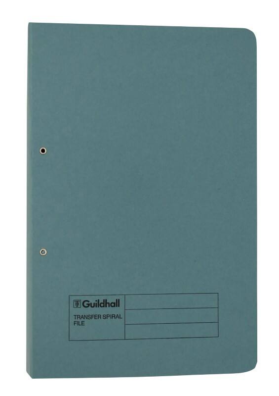 Guildhall Spiral File Foolscap Blue Manila 315 gsm Pack of 50