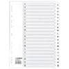 Guildhall Indices A4 White 20 Part Perforated Card A - Z