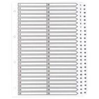 Guildhall Indices A4 White 50 Part Perforated Card 1 to 50