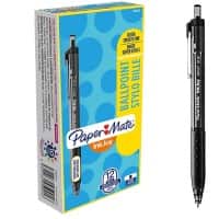 PaperMate Ballpoint Pen InkJoy 300 RT Medium 0.8 mm Black Pack of 12