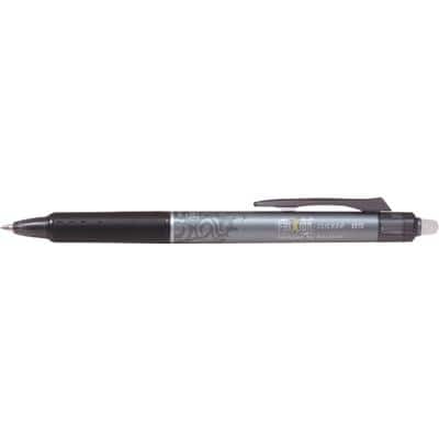 Pilot FriXion Ball Clicker Rollerball Pen Erasable Fine 0.25 mm Black Pack of 12