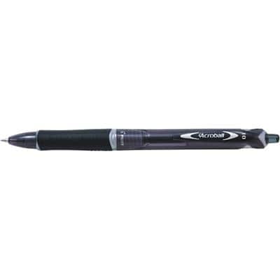 Pilot Acroball Medium Acroball Ballpoint Pen Black Medium 0.4 mm Refillable Pack of 10