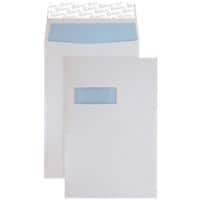 Premium Business C4 Gusset Pocket Envelopes 324 x 229 mm Peel and Seal Window 140g/m² Ultra White Wove Pack of 100