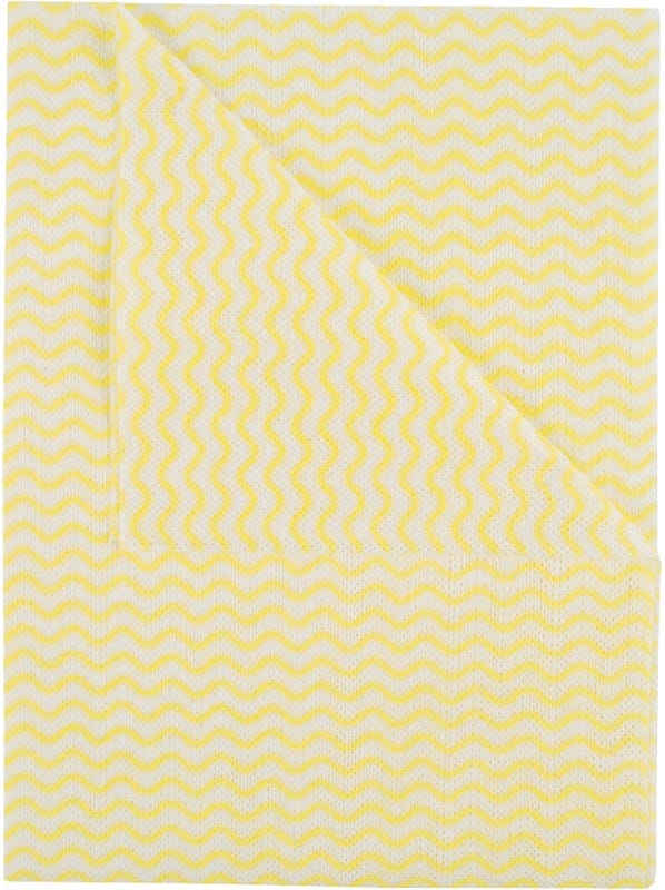 Robert Scott Cotton Ocean Microfibre Cleaning Cloth 350 x 500mm Yellow Pack of 50