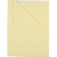 Robert Scott Cotton Ocean Microfibre Cleaning Cloth 350 x 500mm Yellow Pack of 50