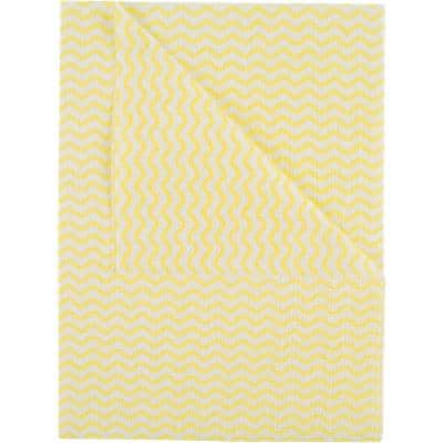 Robert Scott Cotton Ocean Microfibre Cleaning Cloth 350 x 500mm Yellow Pack of 50