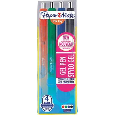 PaperMate Inkjoy Gel Pen Medium 0.7 mm Assorted Pack of 4