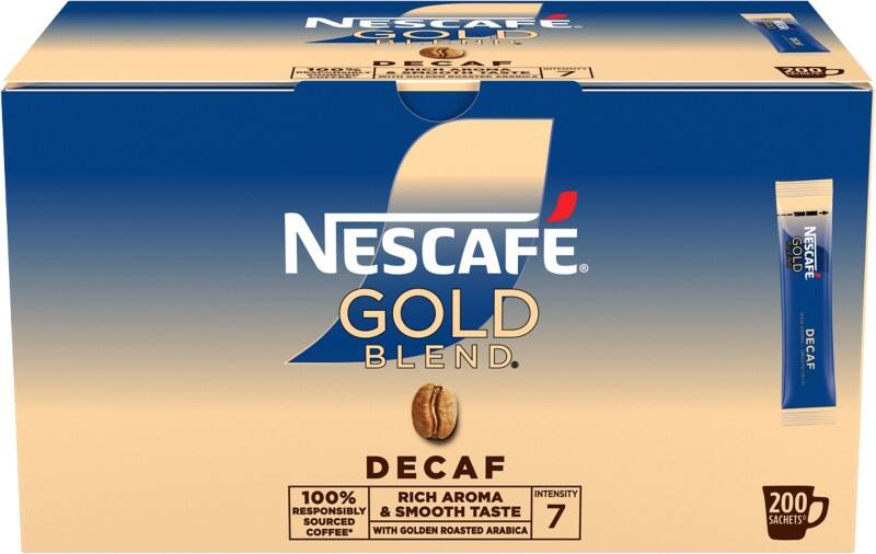 NESCAFÉ Gold Blend Rich & Smooth Instant Coffee Sachets Decaffeinated 1.8 g Pack of 200