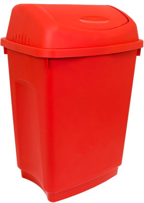 Bentley Swing Top Bin 50 L Red Plastic