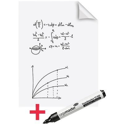 Legamaster Electrostatic Magic Chart Whiteboard Foils Perforated A1 588g 25 Sheets