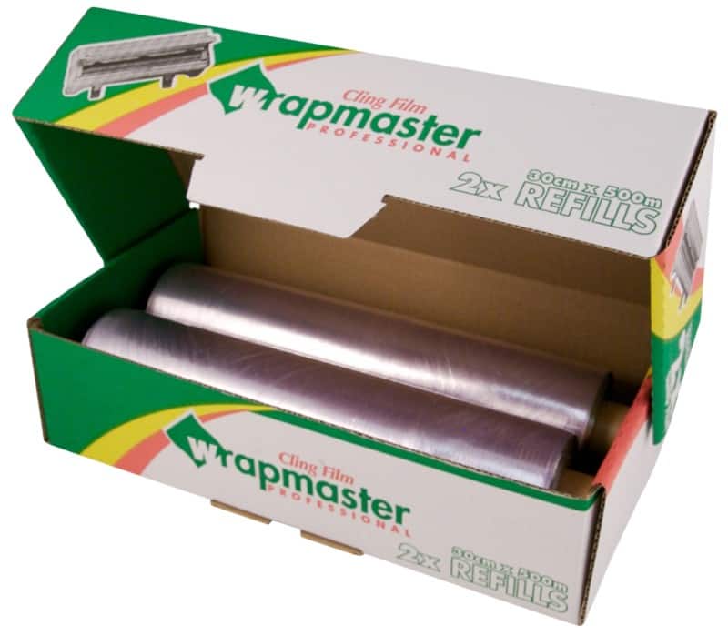 Wrapmaster Clingfilm Refills Professional 30 cm x 500 m Plastic Transparent Pack of 2