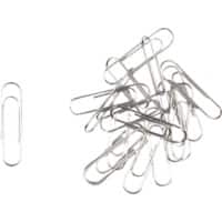 Viking Paper Clips Round 30mm Silver Pack of 100