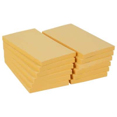 Office Depot Sticky Notes 127 x 76 mm Pastel Yellow 12 Pads of 100 Sheets