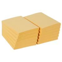 Office Depot Sticky Notes 102 x 76 mm Pastel Yellow 12 Pads of 100 Sheets