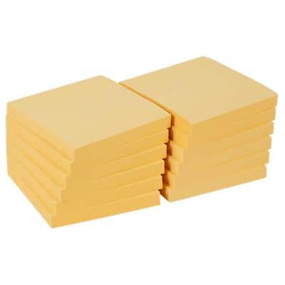 Office Depot Sticky Notes 76 x 76 mm Yellow 100 Sheets Pack of 12