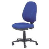 Realspace Office Chair with Optional Armrest and Adjustable Seat Basic Tilt Fabric Blue 110 kg Jura 635 x 495 mm