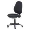 Realspace Permanent Contact Ergonomic Office Chair with Optional Armrest and Adjustable Seat Jura Black