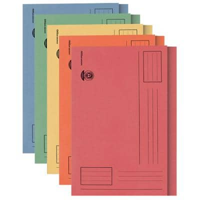 Office Depot Square Cut Folder Assorted Manila 250 g/m² 100 Pieces